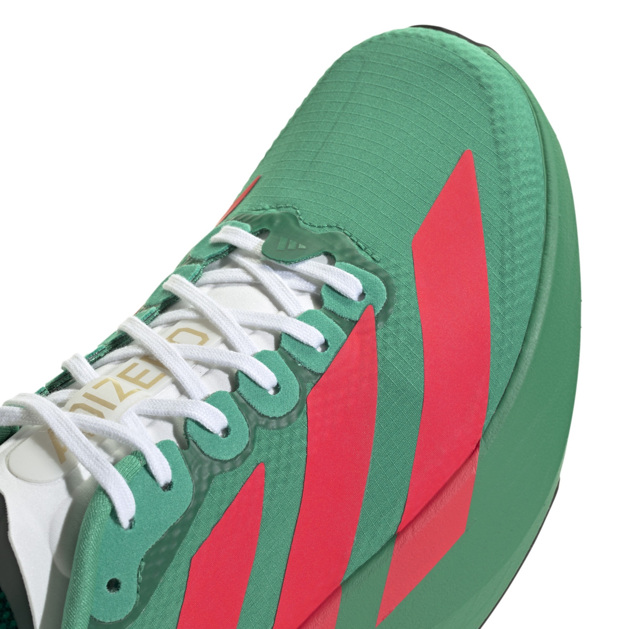 adidas Women's Adizero EVO SL Running Shoes - Court Green/Lucid Red/White - View 7