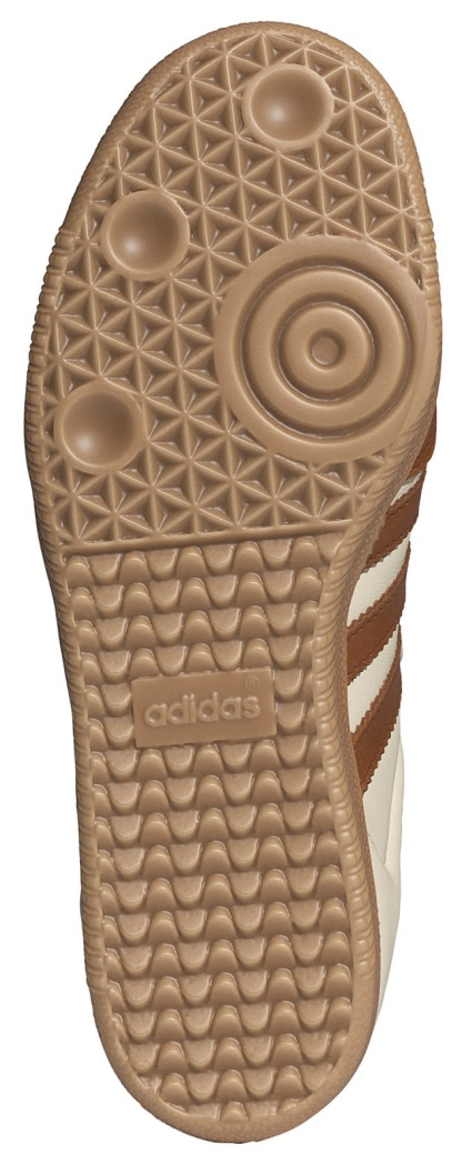 adidas Women's Samba OG Shoes - Wonder White/Dusky Bronze/Gold Met - View 3