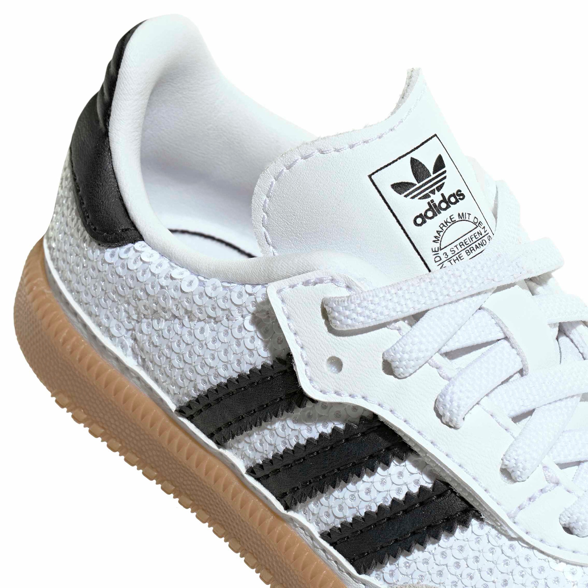 adidas Toddler Samba OG Shoes - White/Core Black/Grey One - View 8