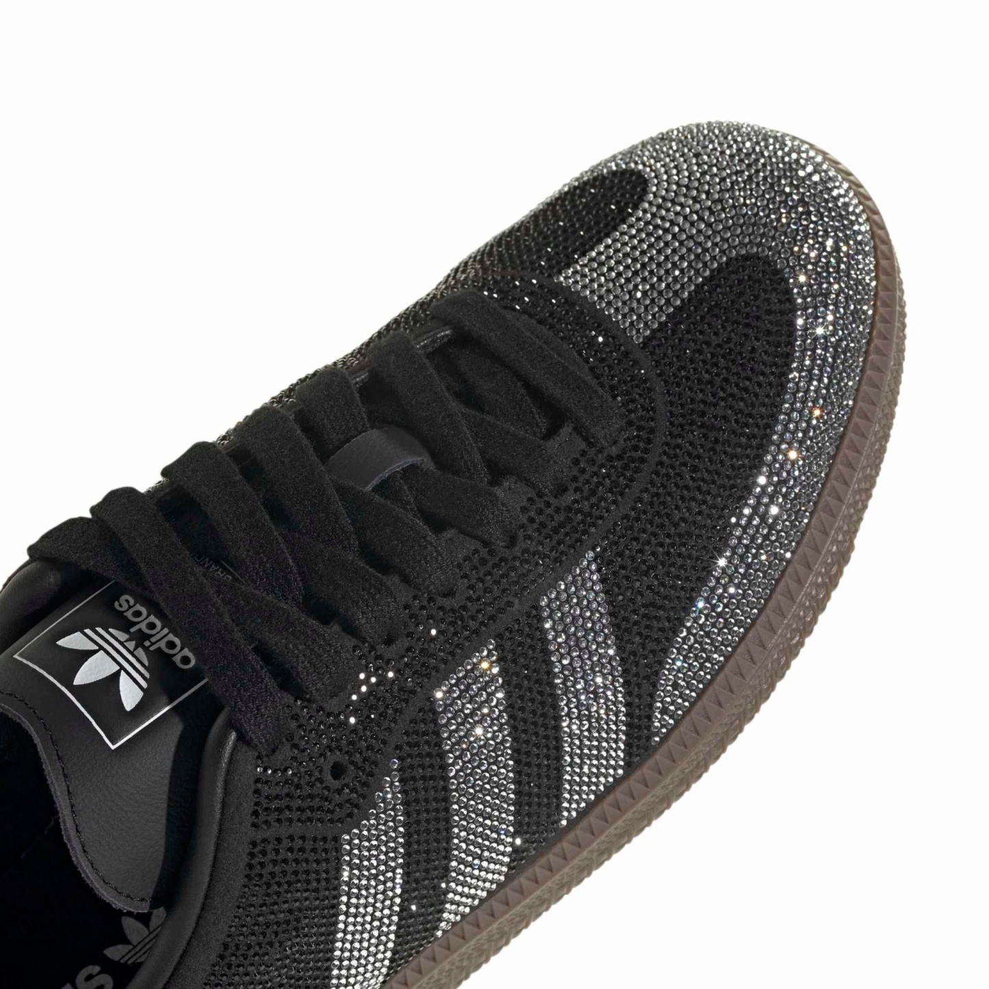 adidas Women's Samba OG Shoes - Rhinestone Black/White - View 8