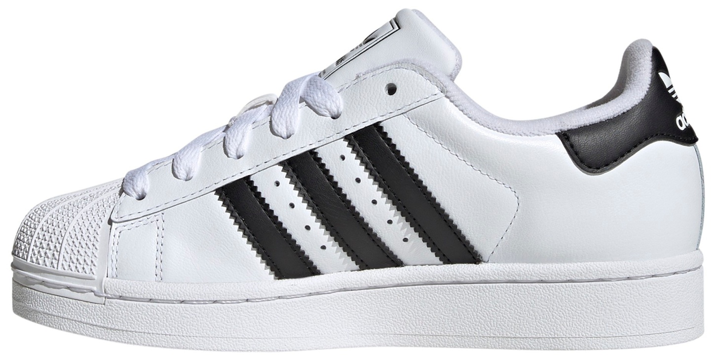 adidas Kids' Grade School Superstar II Shoes - White/Black/White - View 4