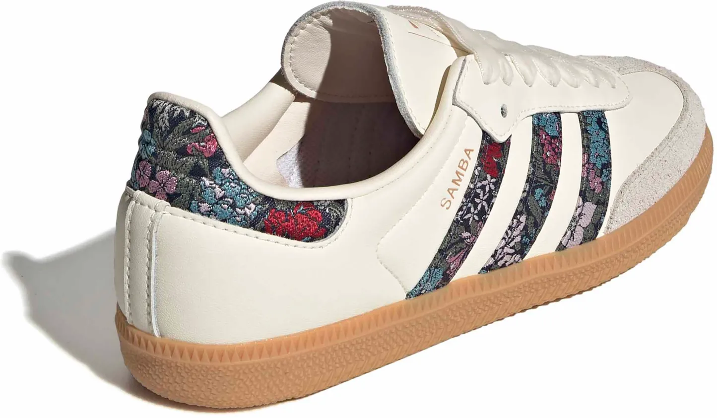 adidas Kids Liberty Samba OG Shoes - Cream White/Dual Magenta/Talc - View 5