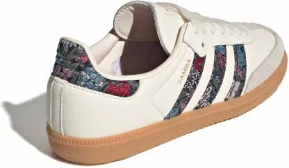adidas Kids Liberty Samba OG Shoes - Cream White/Dual Magenta/Talc - View 5