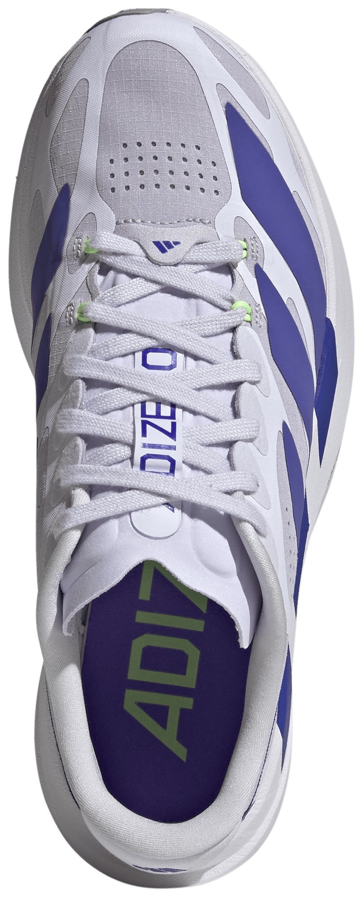 adidas Women's Adizero EVO SL EXO  Running Shoes - Silver Dawn/Solar Purple/Frozen Purple - View 2