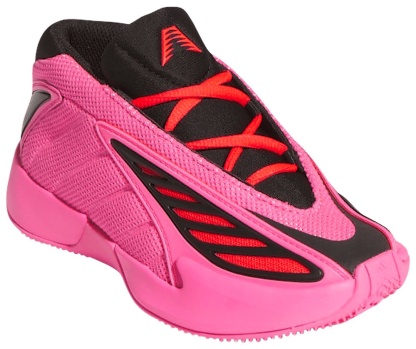 adidas Kids' Preschool Anthony Edwards 2 'Lucid Pink' Basketball Shoes - Lucid Pink/Black/Lucid Red - View 5