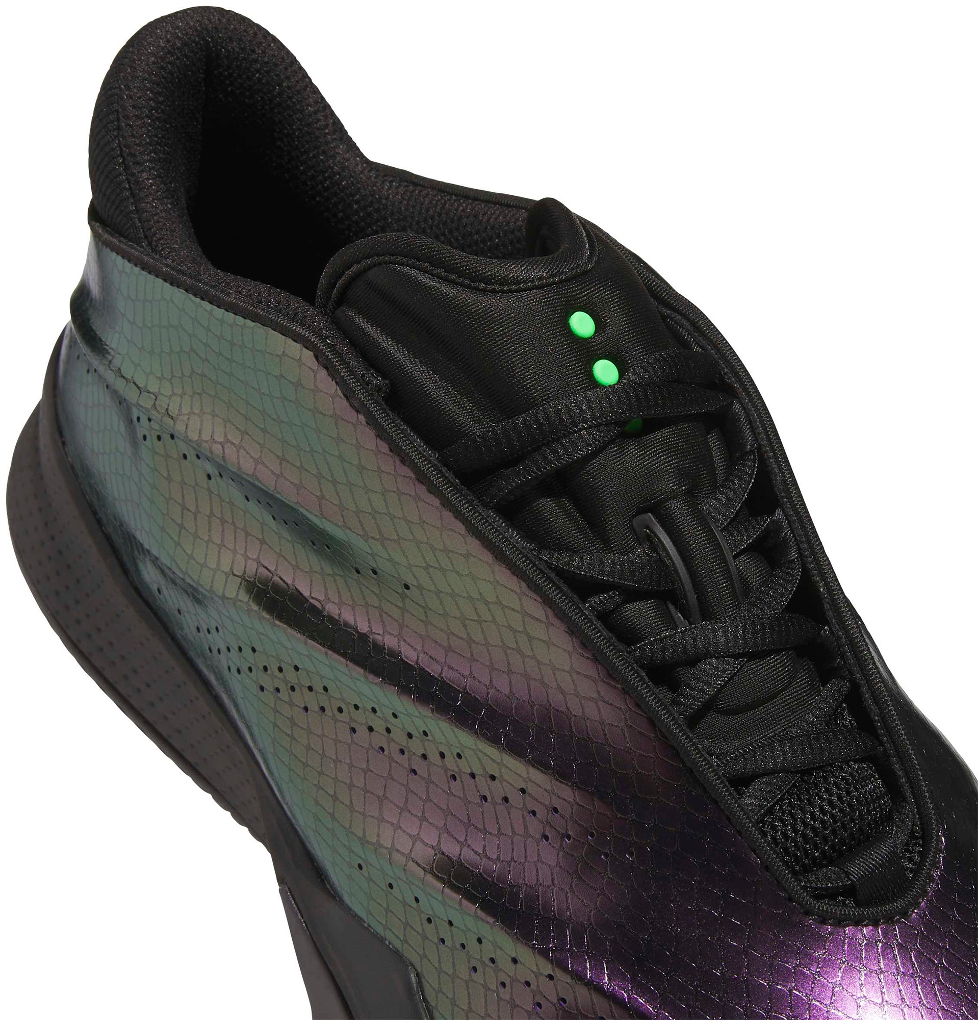 adidas Crazy Energy+ Basketball Shoes - Black/Green/Purple - View 6