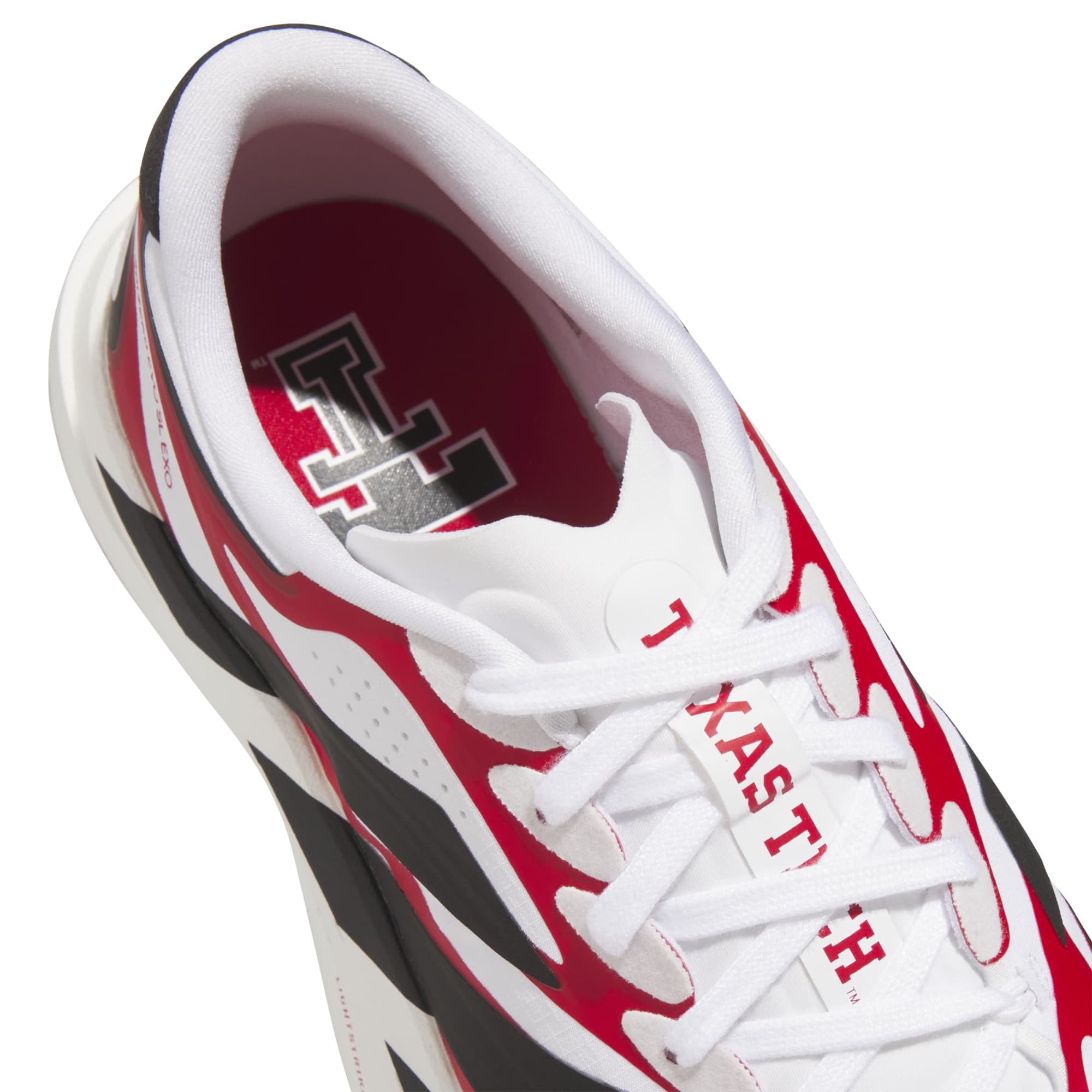 adidas Men's Adizero EVO SL EXO Texas Tech Running Shoes - Ftwr White/Core Black/Team Power Red - View 8