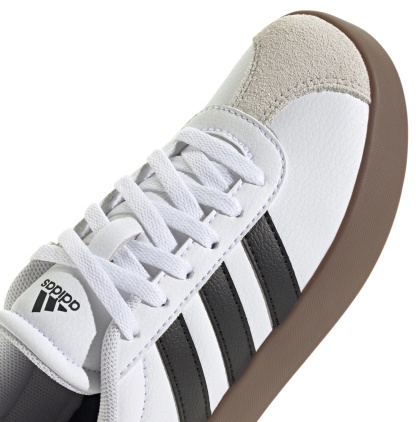 adidas Kids' Grade School VL Court Low Shoes - White/Black/Grey - View 8
