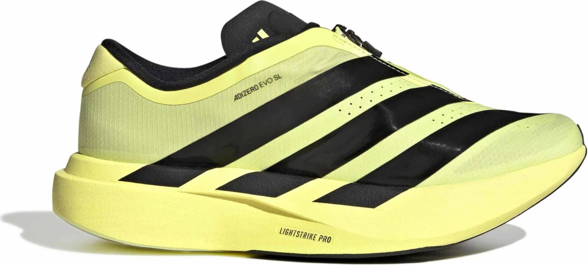 adidas Women's Adizero EVO SL Zip Running Shoes - Lucid Lemon/Black/Silver - View 1
