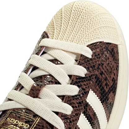 adidas Women's Superstar II Shoes - Brown Snakeskin - View 7