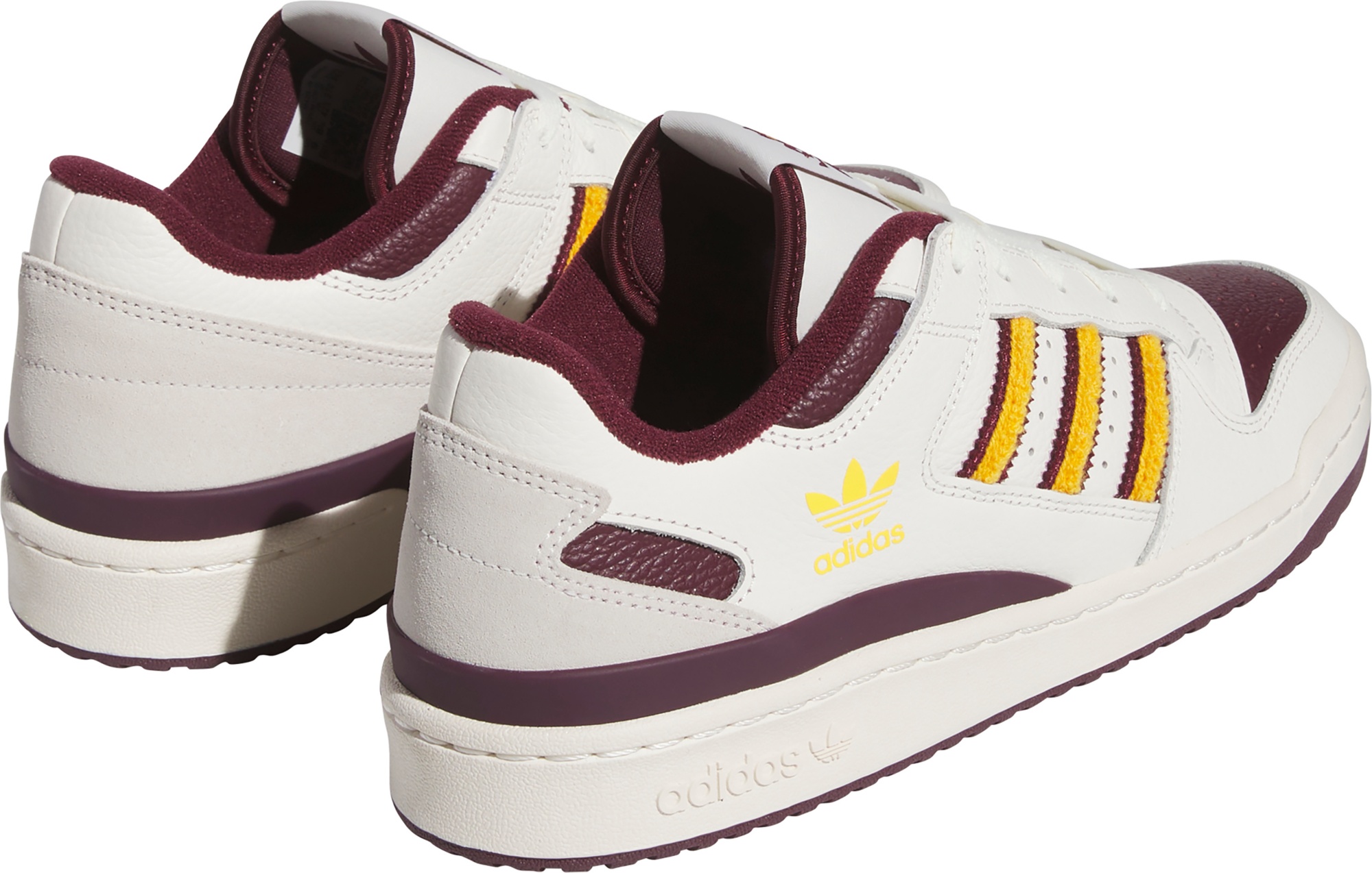 adidas Men's Forum Low Classic Arizona State Shoes - Maroon/Gold - View 5