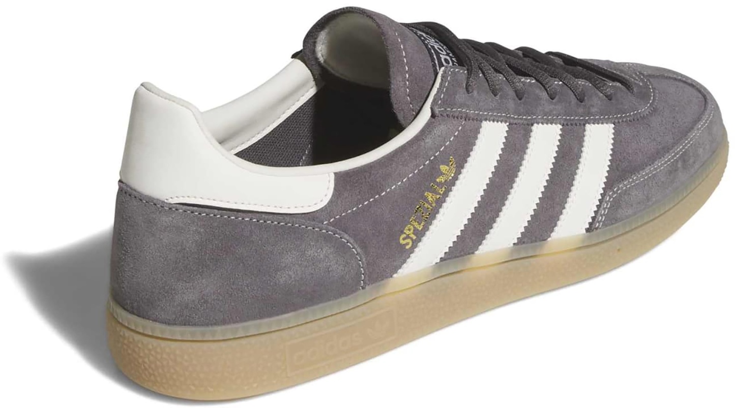 adidas Men's Handball Spezial Shoes - Grey Strata/White - View 5
