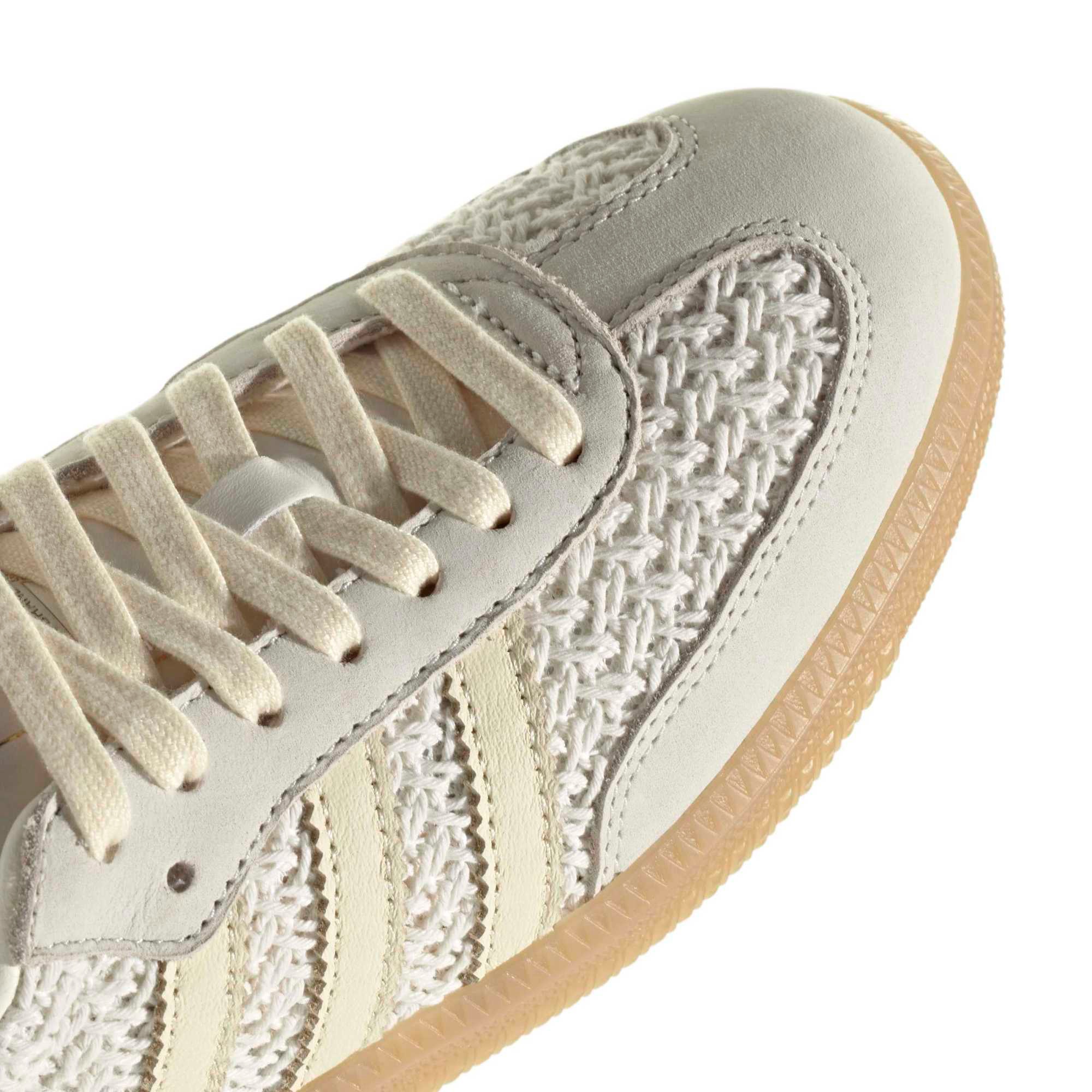 adidas Women's Samba OG Shoes - Crochet Off Wht/Wm Vanlla - View 8
