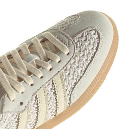 adidas Women's Samba OG Shoes - Crochet Off Wht/Wm Vanlla - View 8