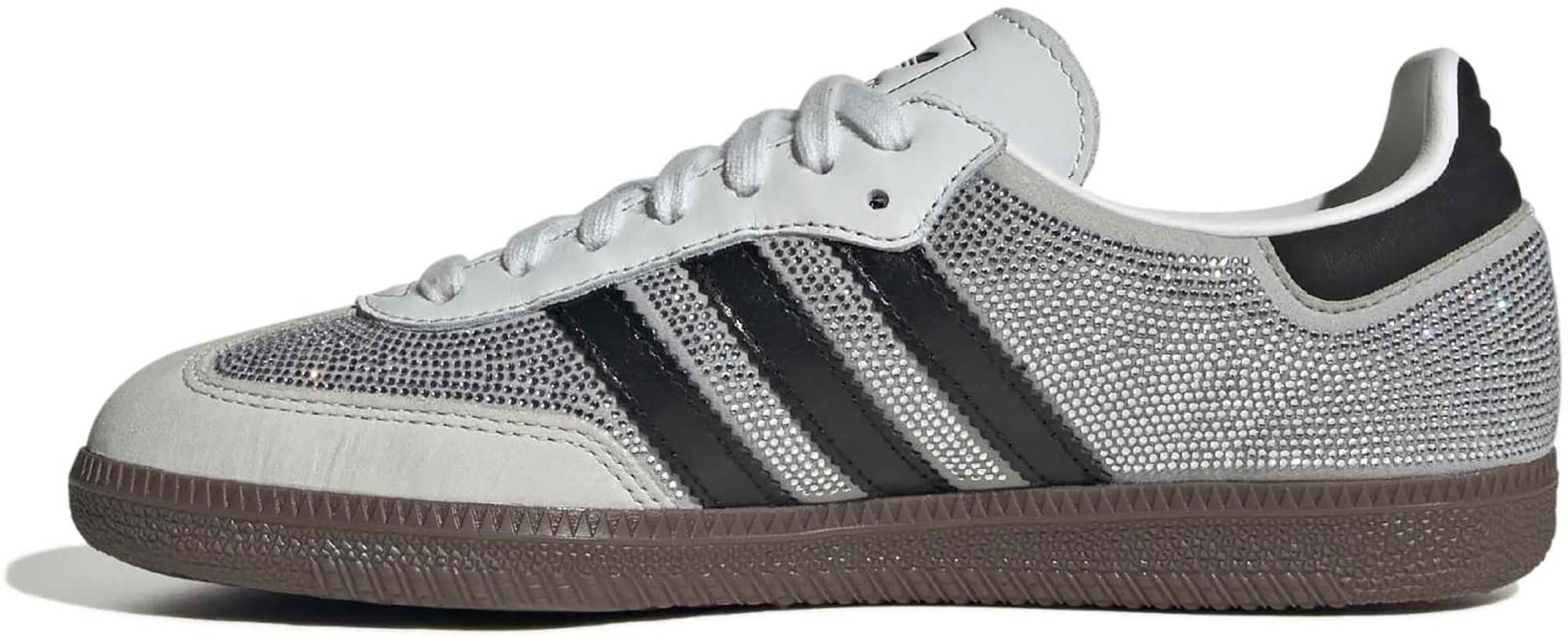 adidas Women's Samba OG Shoes - Rhinestone Wht/Silver/Blk - View 4