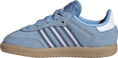 adidas Toddler FIFA World Cup Samba OG Comfort Closure Elastic Lace Shoes - Light Blue/White/Gum - View 4
