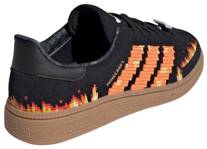 adidas Kids' Grade School Minecraft Handball Spezial Shoes - Black/White - View 6