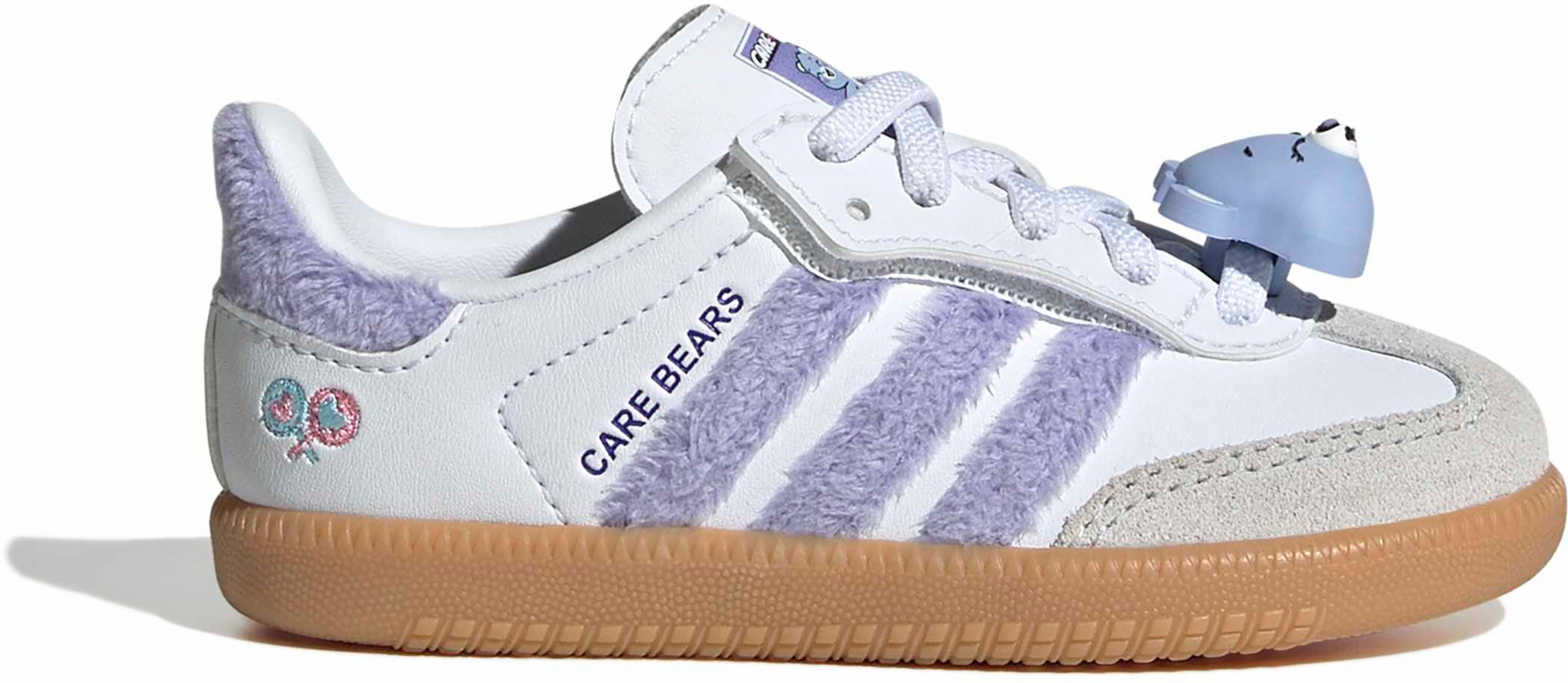 adidas Toddler Samba Care Bear Shoes - Light Purple/White/Blue Dawn - View 1