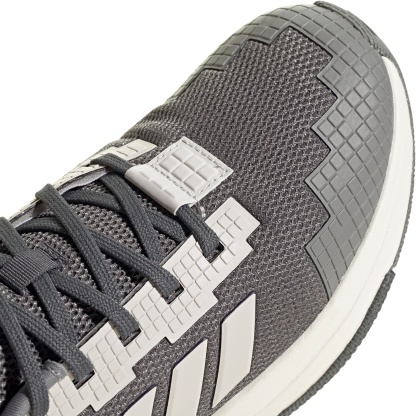 adidas Kids' Grade School Minecraft Pro Shoes - Grey Five/Grey One/Grey Three - View 7