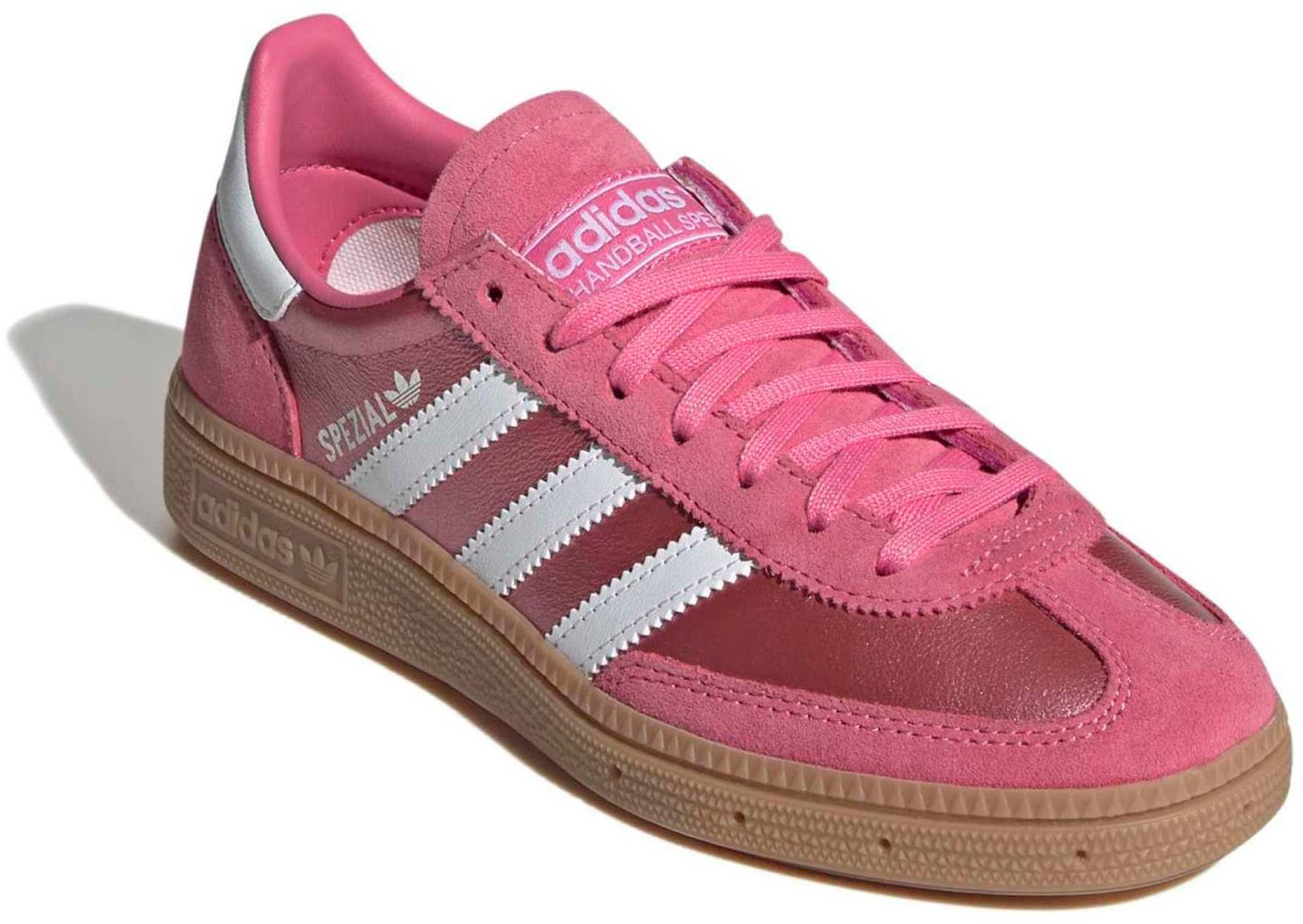 adidas Kids' Grade School Handball Spezial Shoes - Pink Fusion/White/Gum - View 6