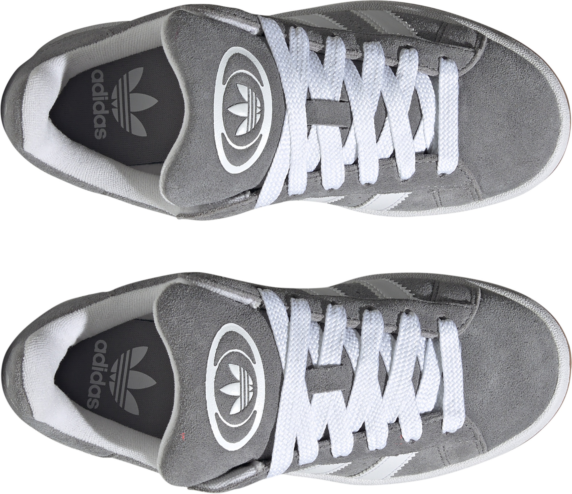 adidas Kids' Grade School Campus 00s Shoes - Grey/White/White - View 4