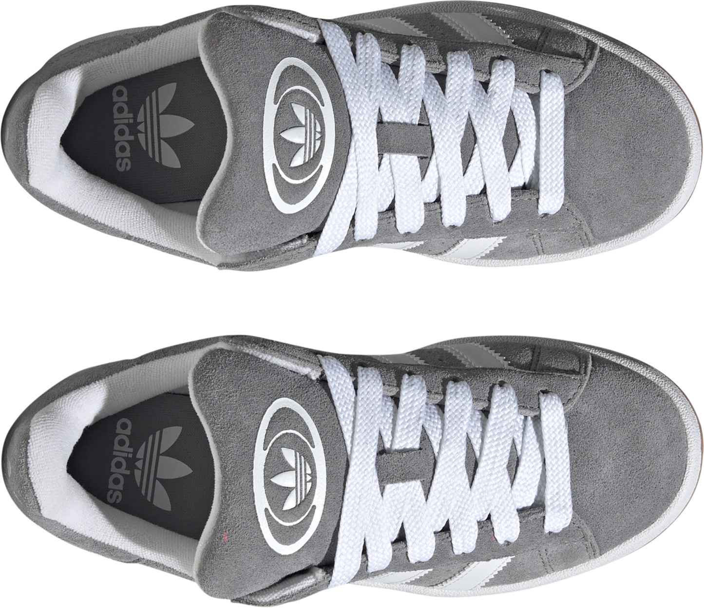 adidas Kids' Grade School Campus 00s Shoes - Grey/White/White - View 4