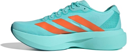 adidas Men's Adizero EVO SL Woven Running Shoes - Flash Aqua/Impct Orange/Arctic - View 4