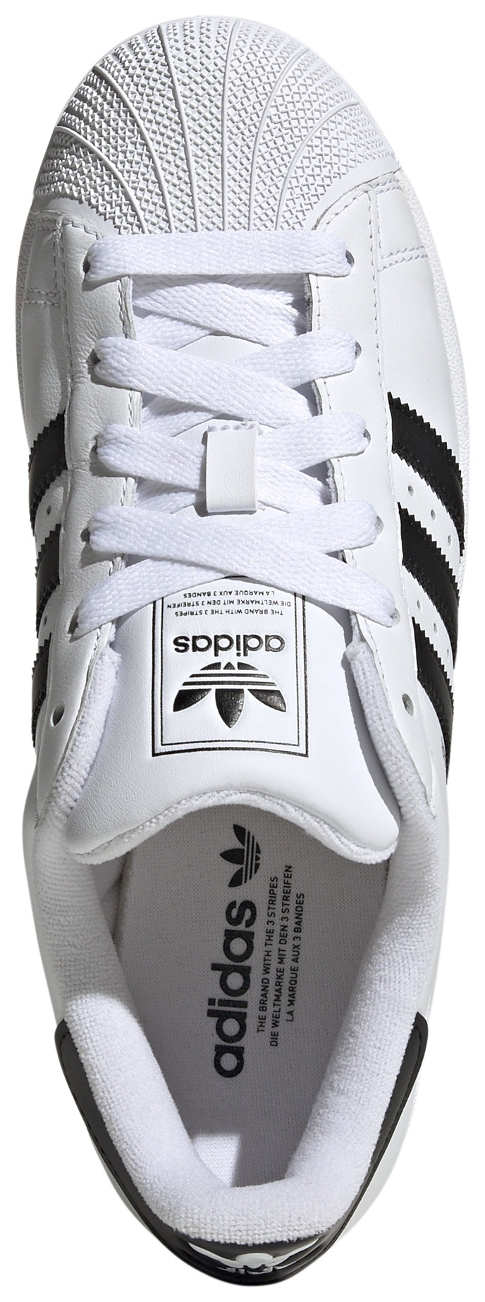 adidas Women's Superstar II Shoes - White/Black/White - View 8