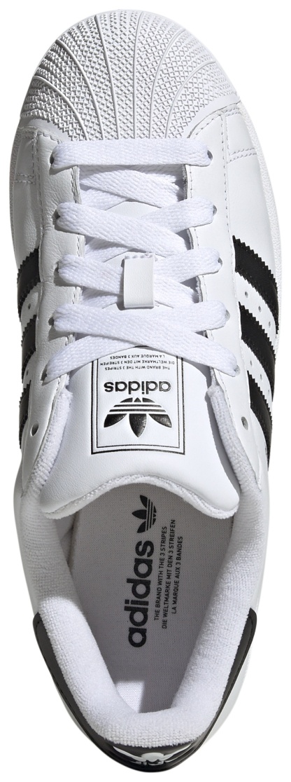 adidas Women's Superstar II Shoes - White/Black/White - View 8