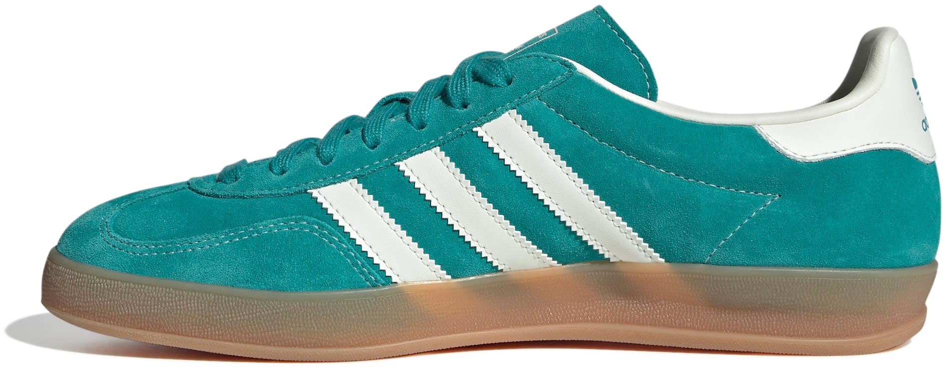 adidas Men's Gazelle Indoor Shoes - Teal/White - View 6