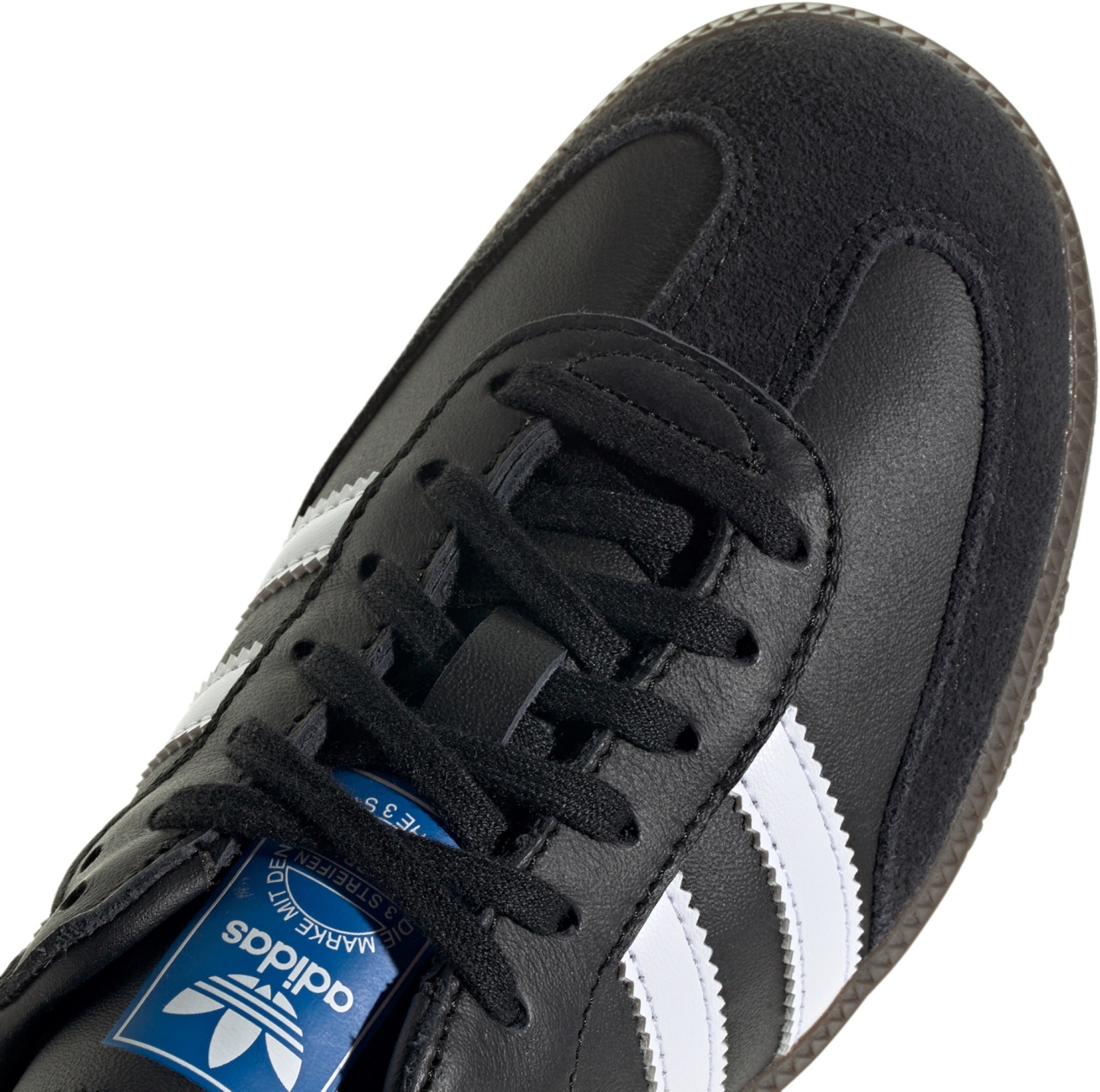 adidas Kids' Grade School Samba OG Shoes - Black/White - View 6