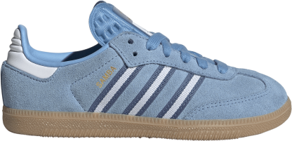 adidas Kids' Preschool FIFA World Cup Samba OG Shoes - Light Blue/White/Gum - View 1
