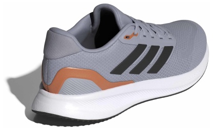 adidas Men's Runfalcon 5 Running Shoes - Halo Silver/Core Black/Dusky Orange - View 6