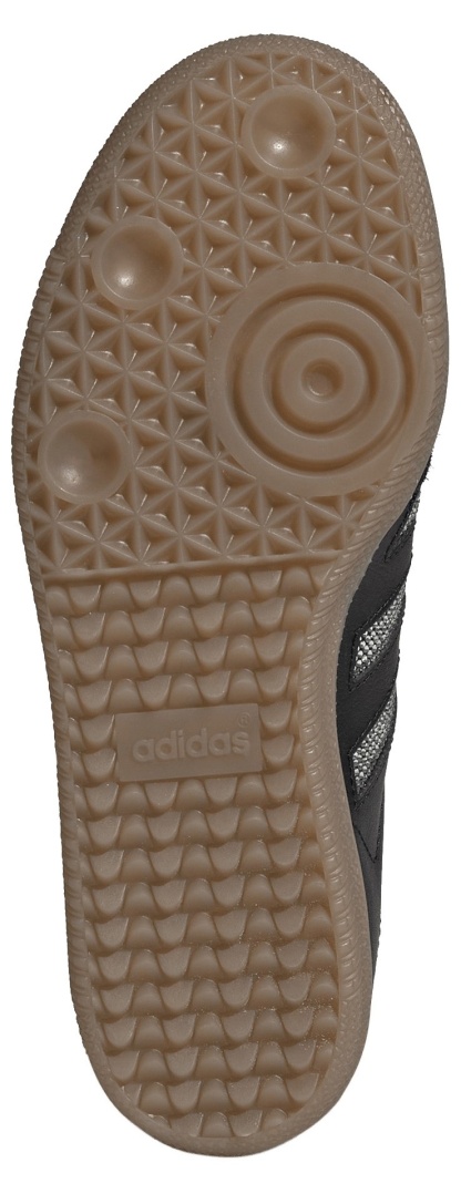 adidas Kids' Grade School Samba OG Shoes - Black/Black/Silver Metallic - View 3
