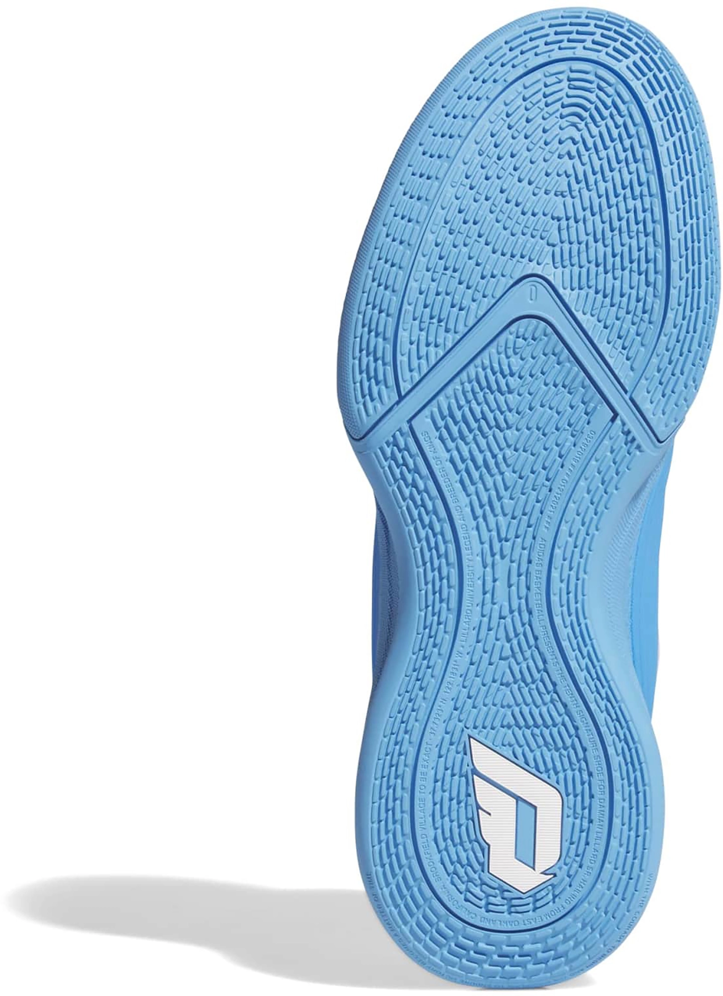 adidas Dame X 'Lucid Aqua' Basketball Shoes - Blue/White - View 3