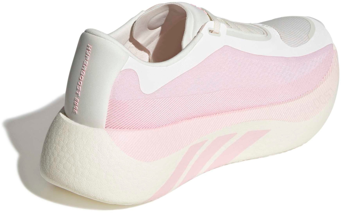 adidas Women's Hyperboost Edge Running Shoes - White/Pink - View 7