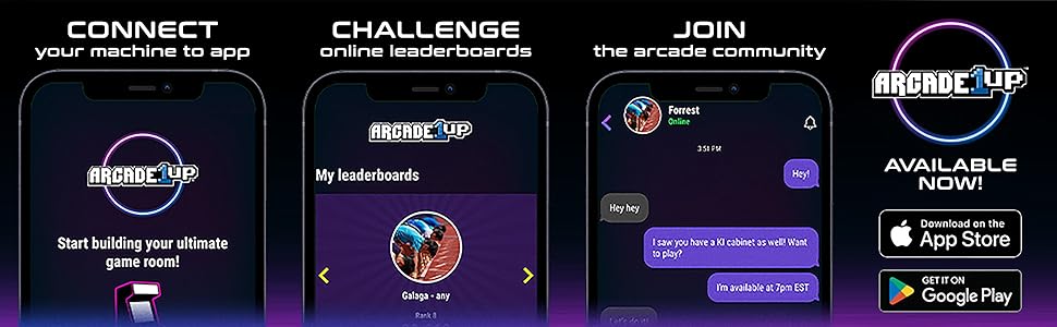 Promotional banner showing mobile app for connecting and joining a gaming community.