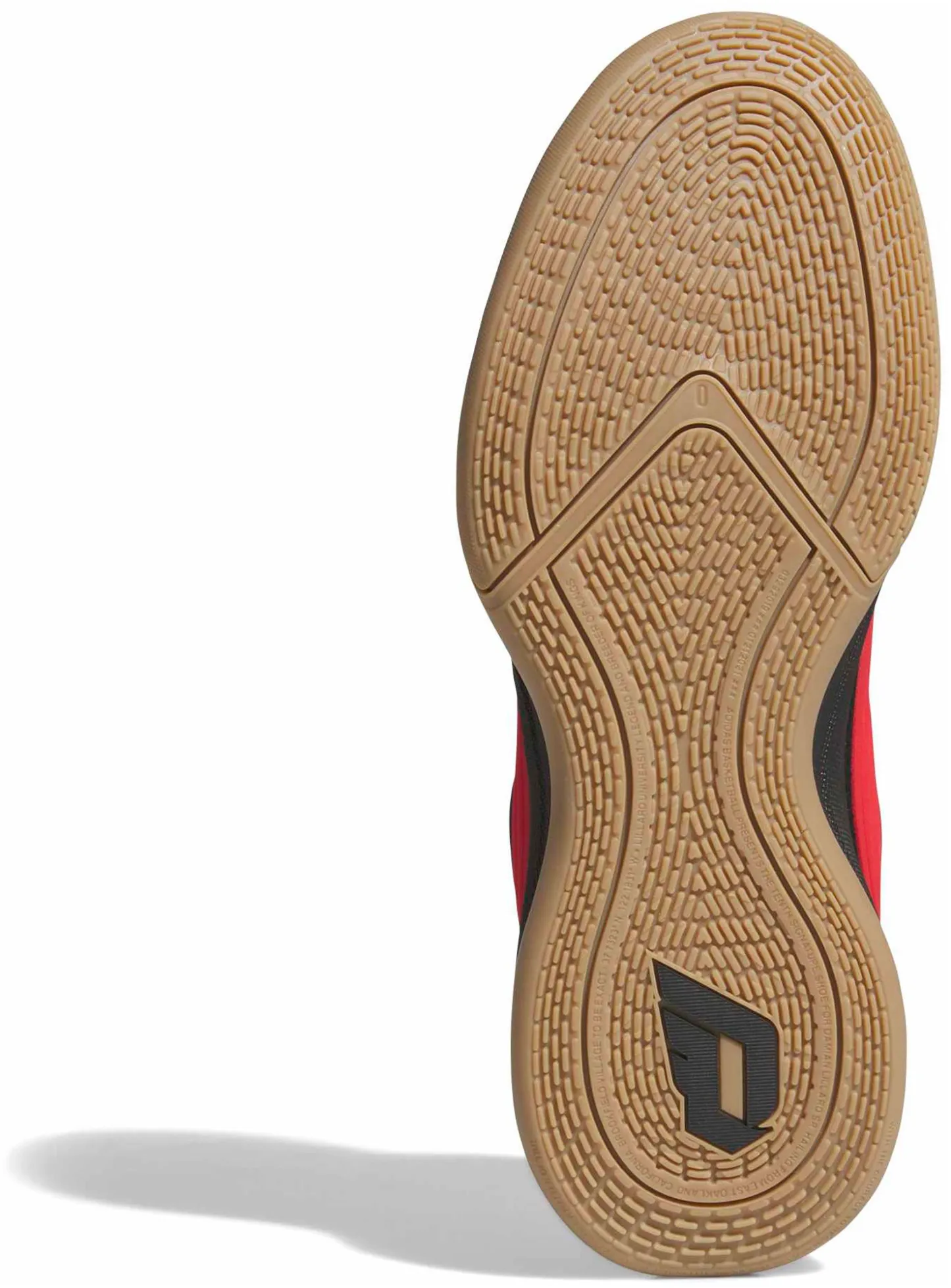 adidas Dame X Basketball Shoes - Core Black/Pure Ruby/Gum4 - View 3