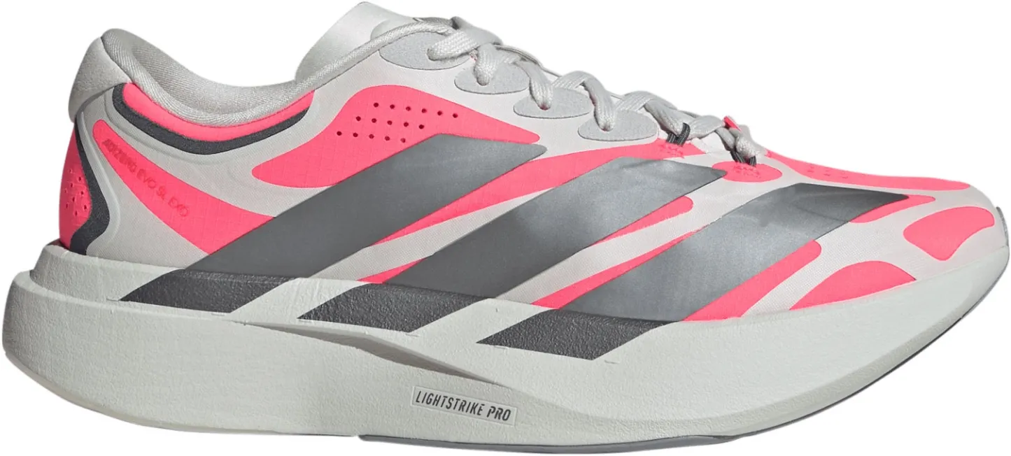 adidas Women's Adizero EVO SL EXO  Running Shoes - Silver/Iron - View 1