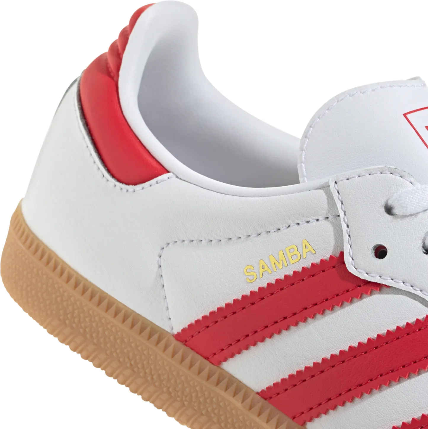 adidas Kids' Grade School Samba OG Shoes - White/Red - View 8