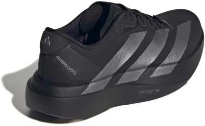 adidas Women's Adizero EVO SL Woven Running Shoes - Black/Iron Met/Utility Bk - View 6