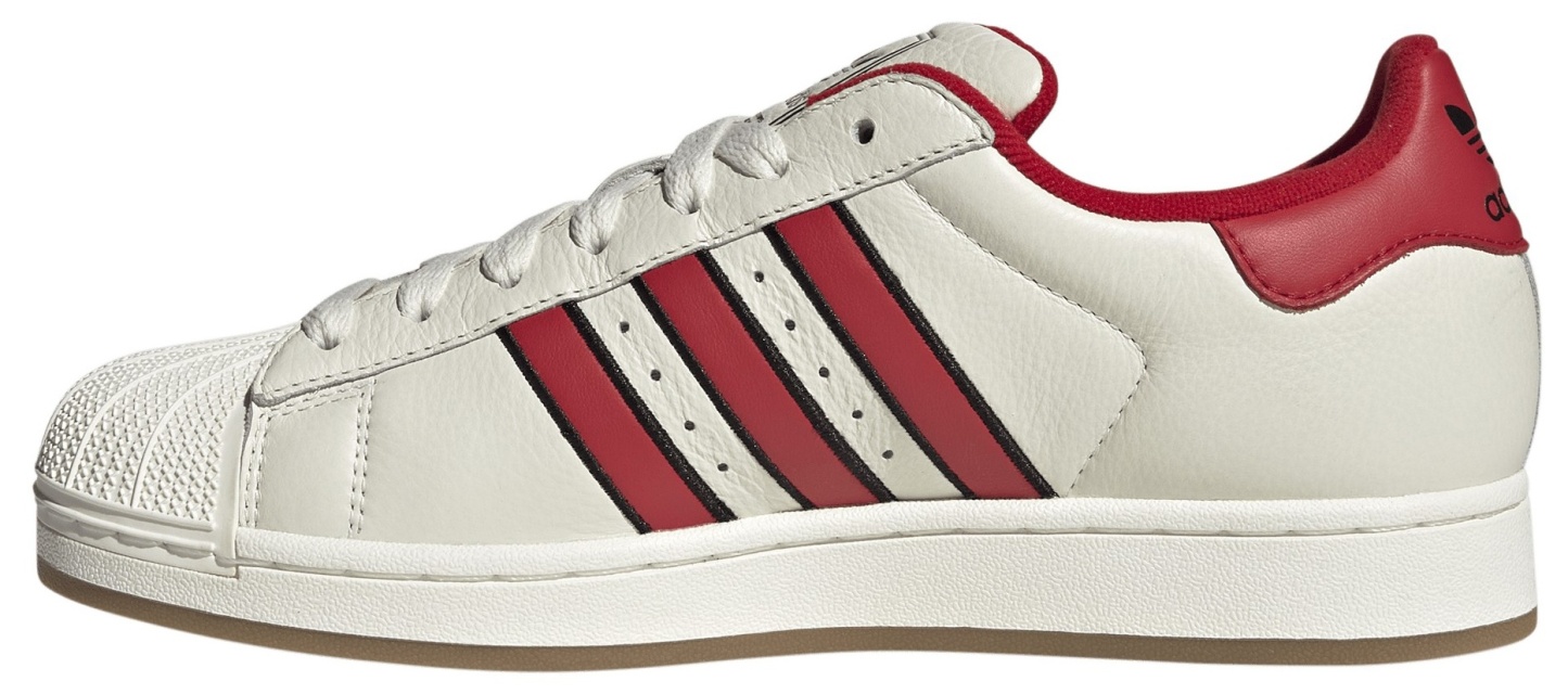 adidas Men's Superstar II Shoes - Off White/Better Scarlet/Core Black - View 4