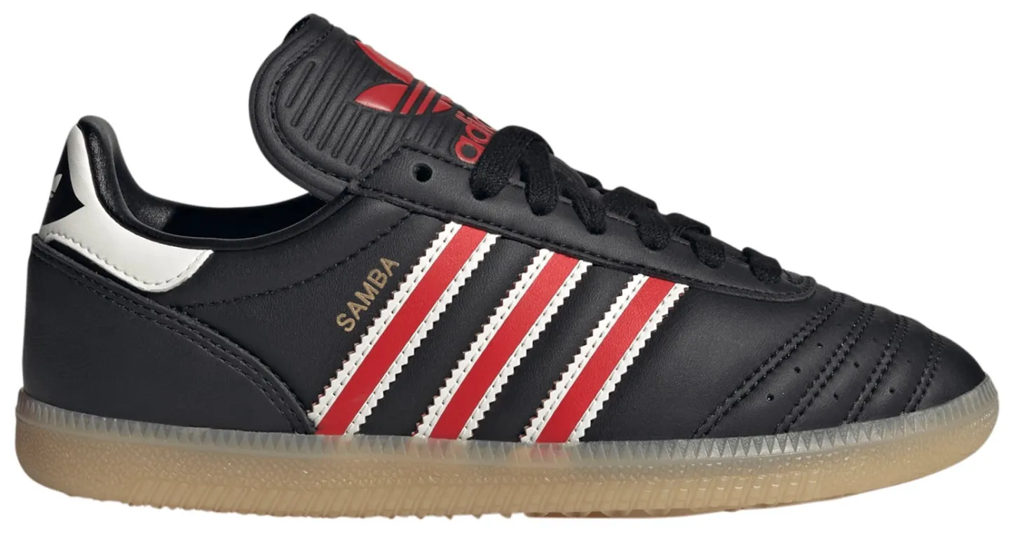 adidas Kids' Grade School Samba OG Shoes - Black/Off White/Gum - View 1