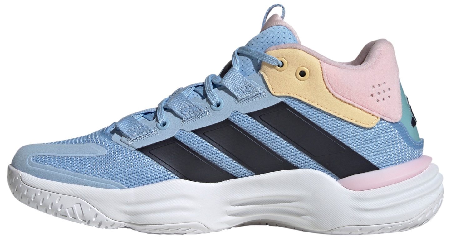 adidas Women's Court Stabil Volleyball  Shoes - White/Bright Royal - View 4
