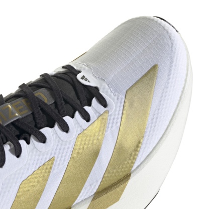 adidas Women's Adizero EVO SL Running Shoes - White/Matte Gold/Black - View 7