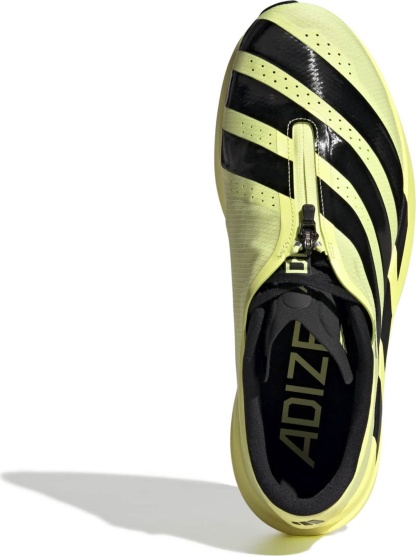 adidas Men's Adizero EVO SL Zip Running Shoes - Frozen Lemon/Core Black/Iron Met - View 2