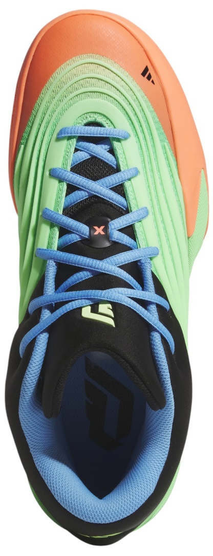 adidas Dame X Basketball Shoes - Green/Orange/Black - View 2