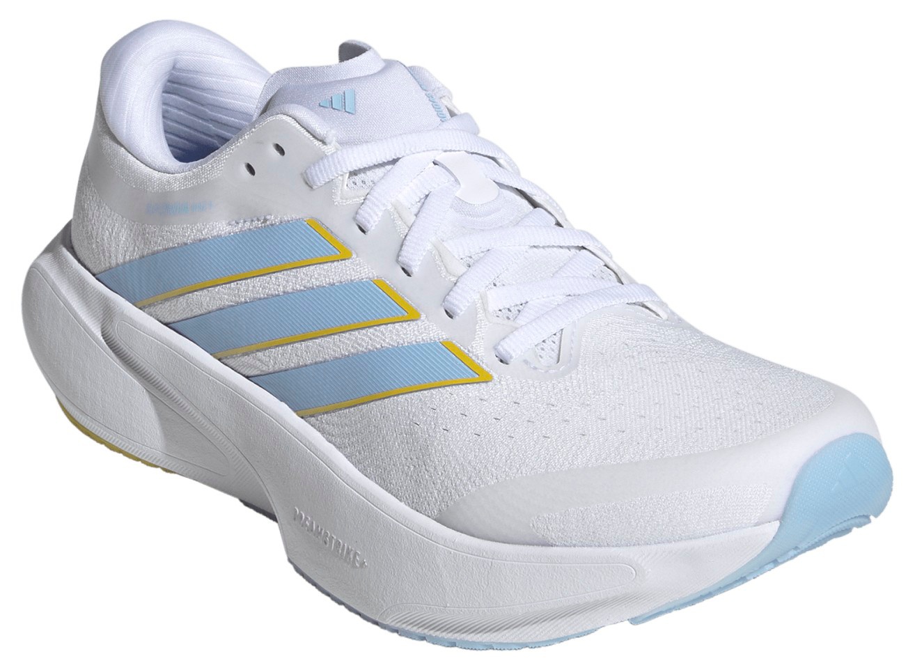 adidas Women's Supernova 3 Running Shoes - White/Blue/Yellow - View 5