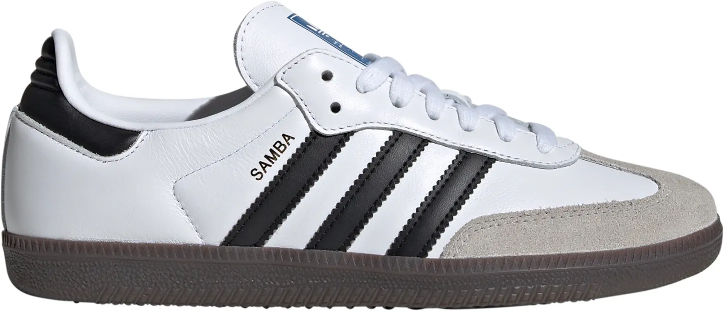 adidas Women's Samba OG Shoes - White/Black/White - View 1