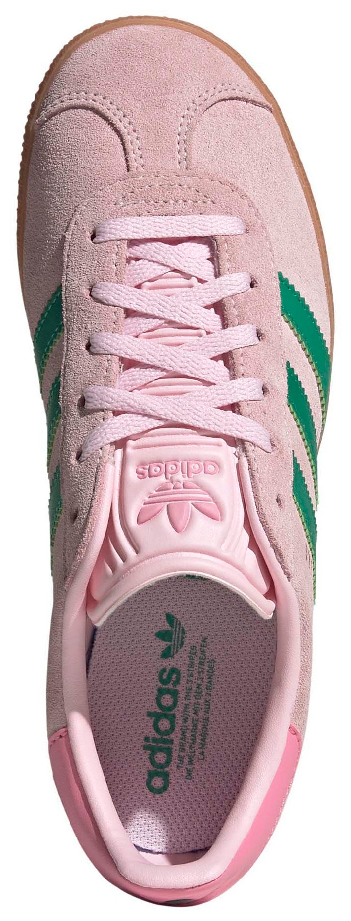 adidas Kids' Grade School Gazelle Shoes - Pink/Green - View 2